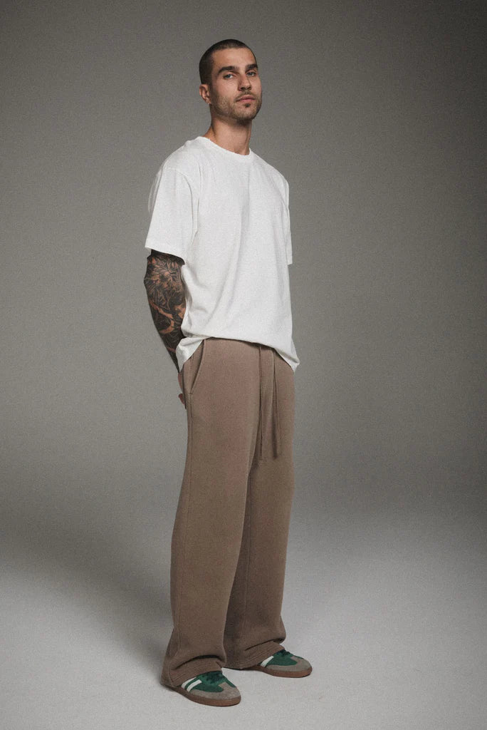 VINTAGE BROWN STRAIGHT LEG SWEATPANTS